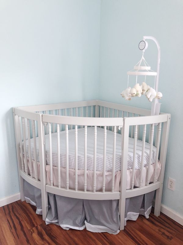 Corner Baby Crib Gray Color For Sale In Pittsburg Ca Offerup
