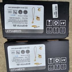 New Brushed Gold Color Bathroom Items