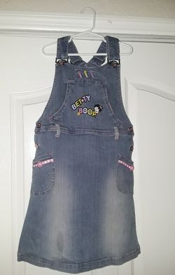 Girls Betty Boop denim dress size 10/12