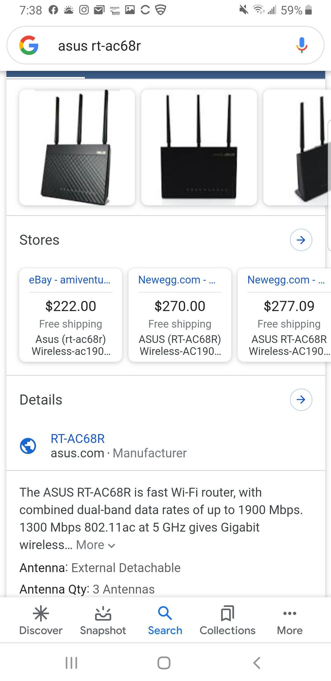 ASUS RT-AC68R dual bound router. Sells for around $250 on Amazon. 50%off!