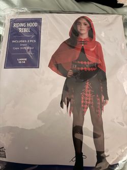 Riding Hood Rebel Halloween Costume Girls Large 12-14