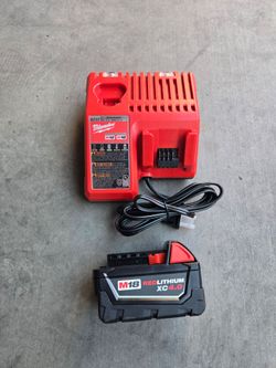 Milwaukee battery and charger