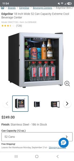 Mini Fridge / EdgeStar 18 Inch Wide Beverage Center
