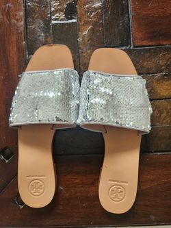  TORY BURCH Reversible sequins Carter slides Size

