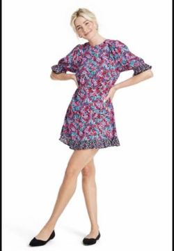 Rixo for Target Mixed Floral Puff Sleeve Dress