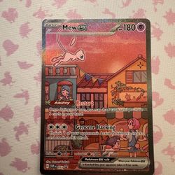 Mew ex SVP 053 Pokemon TCG Scarlet Violet 151 Black Star Promo Full Art Card NM