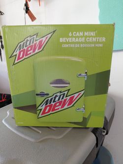Mountain Dew mini fridge 6 can capacity
