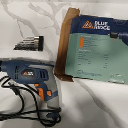 Corded Drill IOB With Manual And Drill Bits Blue Ridge Lightly Used $45  OBO