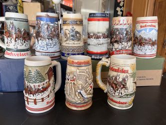 Vintage Beer Stein (All 9 Are Budweiser Stein)
