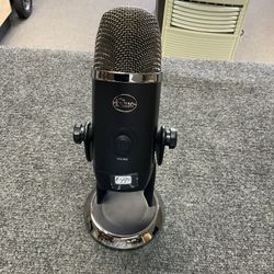 Blue Microphone Flat Black Color With Stand 