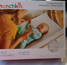 New Munchkin 2 Pk Changing Pad Covers