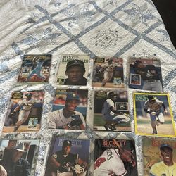 12 Baseball Beckett Magazines With Nolan Ryan King Griffey, Junior Barry Bonds