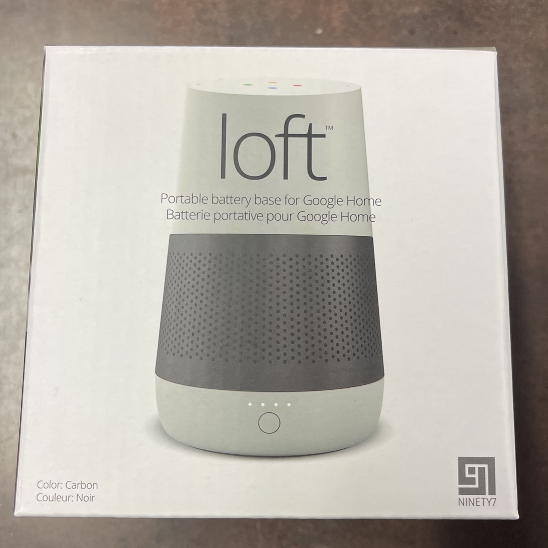Loft Ninety7 Battery Base for Google Home Audio/Video Product Carbon/BLk Color