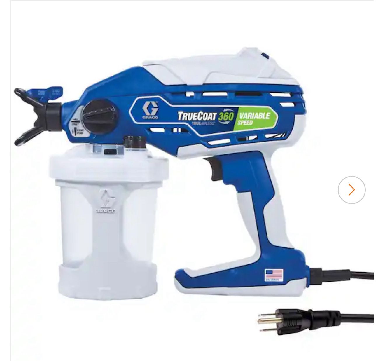 Graco TrueCoat 360 Variable Speed Handheld Airless Paint Sprayer