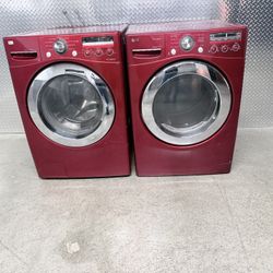 LG WASHER AND GAS DRYER SET
