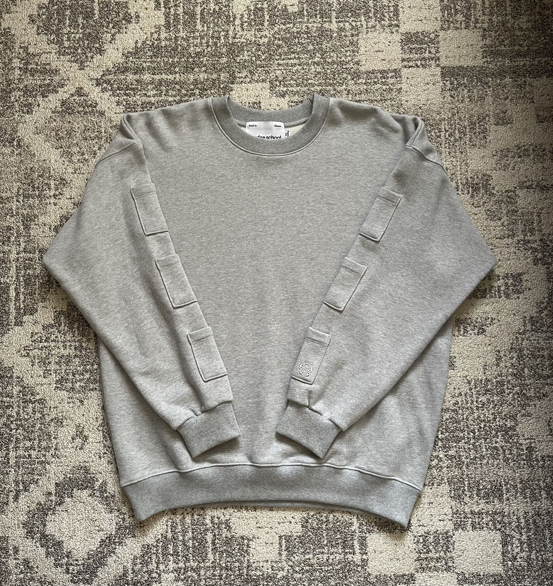 Sundae School Streetwear Men’s Crew Neck Pocket Sweatshirt Size Large