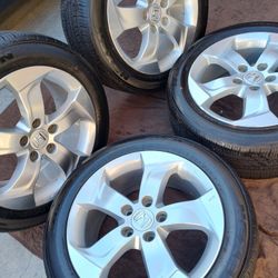 17" HONDA WHEELS NEW TIRES LOOK ALL PICTURES 