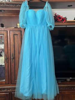 Light Blue Sweetheart Dress