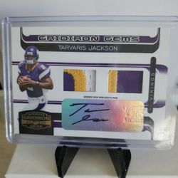 Vikings Tavaris Jackson Rookie Patch Autograph Card