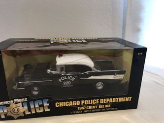 1:18 American Muscle 1957 Chicago police chevy Bel Air