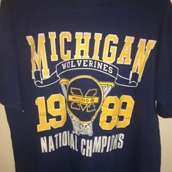 Vintage 1989 University Of Michigan Wolverines Shirt