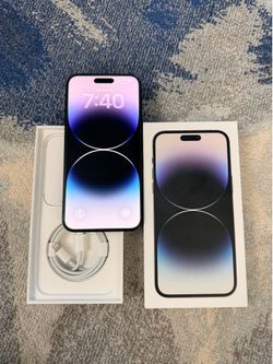Like Brand New iPhone 14 Pro Max 128gb Unlock for all carriers in Palatine or Glenview $495