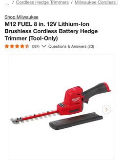 Milwaukee M12 Hedger