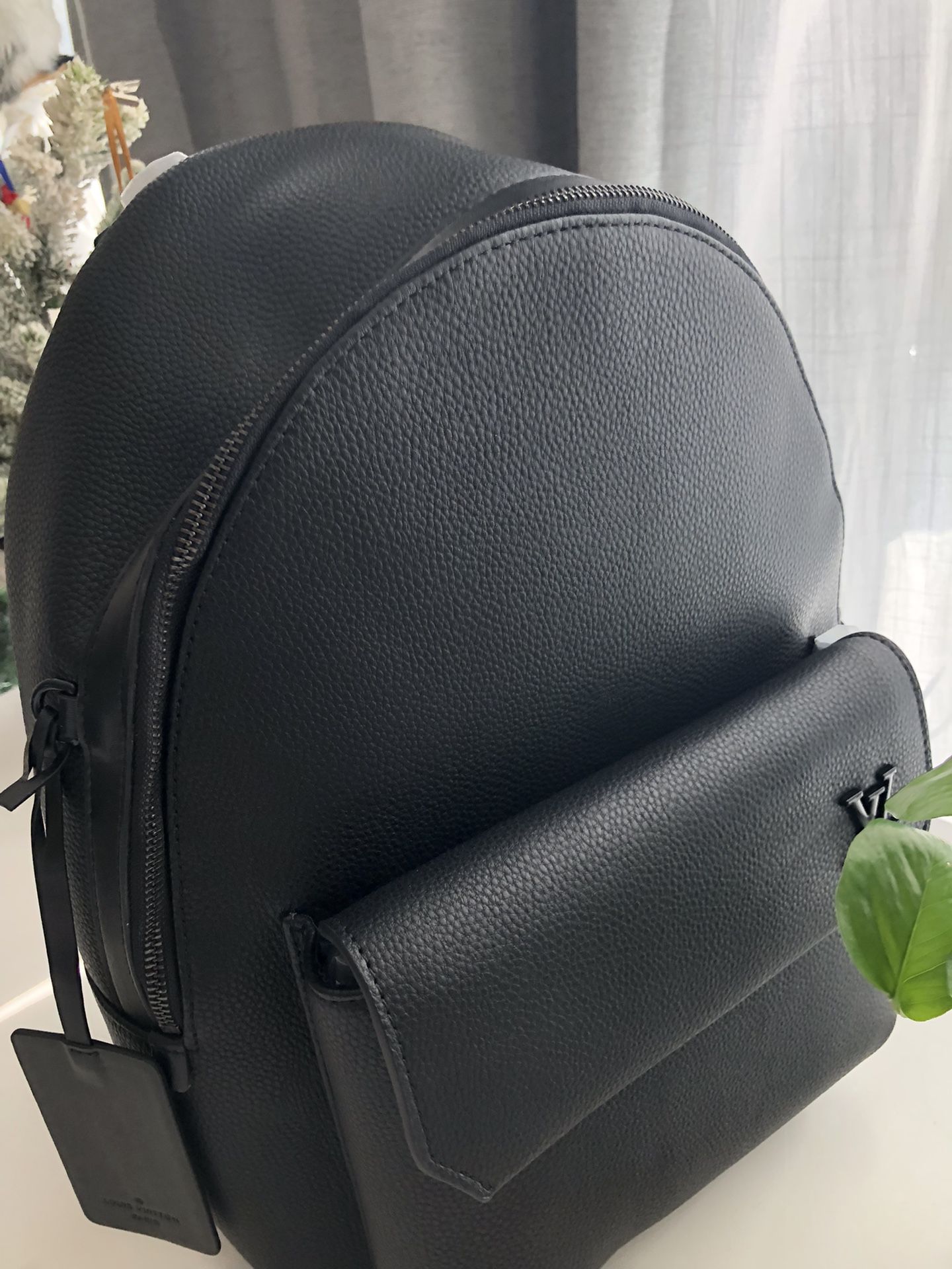 Men’s Leather Backpack Bag Purse 