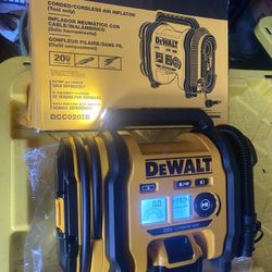 DEWALT  20V MAX CORDLESS AIR INFLATOR  TO TOOL ONLY BATTERY NOT INCLUDED NEW IN BOX $100 FIRM