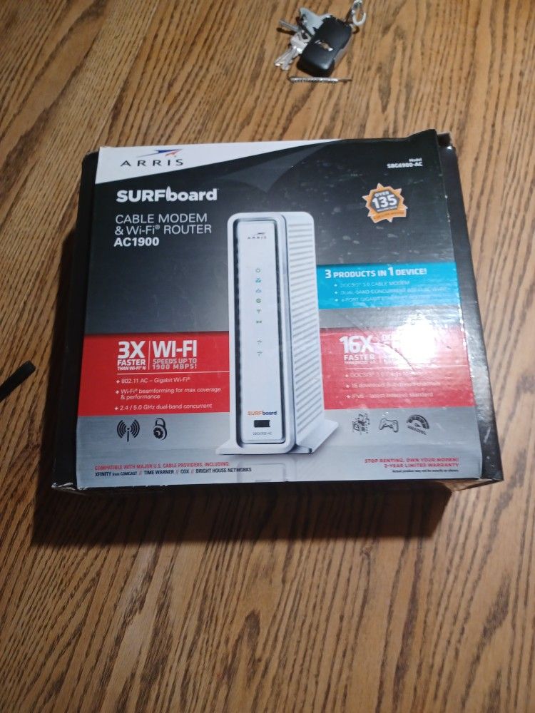 Arris Cable Modem &wi-fi Router Ac 1900