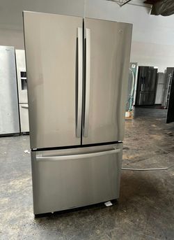 GE 3-Door French Door Fridge Stainless Steel