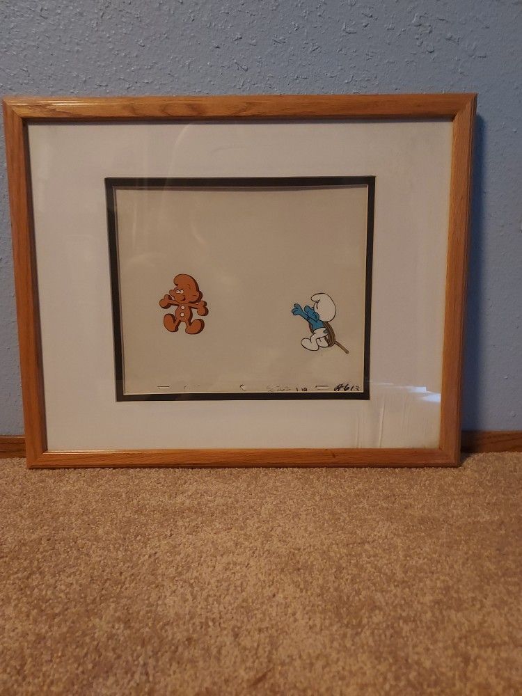 Smurf Cartoon Animation Cel #4 of 8