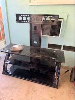 Tv glass stand