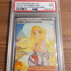 Pokemon Lillie’s Determination PSA 9 #184