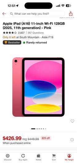 Apple IPad (A16) 11inch