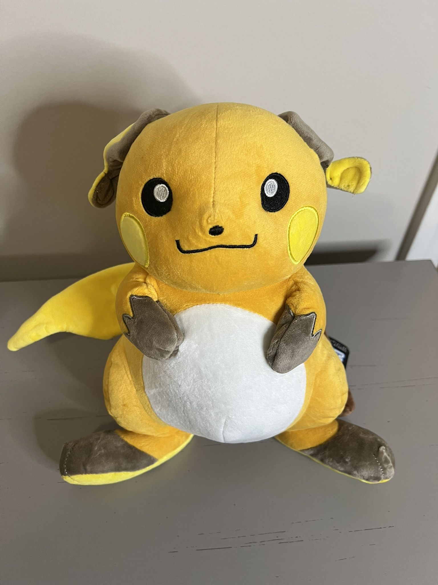 Pokemon Raichu Plush (13 Inches, New With Tags Gift)
