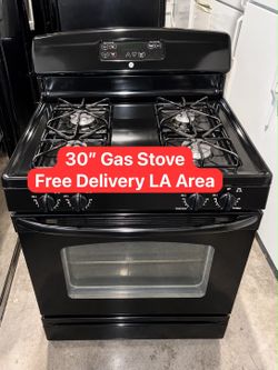 GE 30" Black Gas Range Stove Free delivery LA