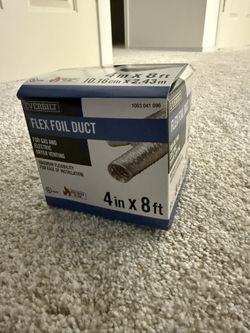 Two 4in 4ft Flex Foil Duct