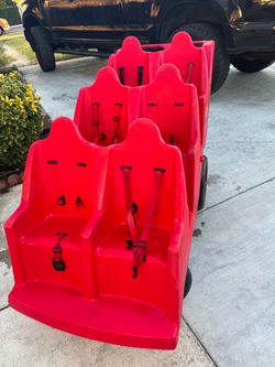 Red 6-Seat Kids Wagon Stroller