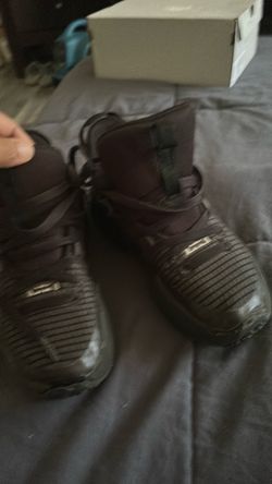 Dark High-Top Athletic Sneakers