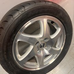 Almost New Condition Acura Integra Turbine Wheels With Brand New Tires Four Lugs 