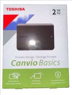 Toshiba Canvio Basics 2TB Hard Drive New SEALED