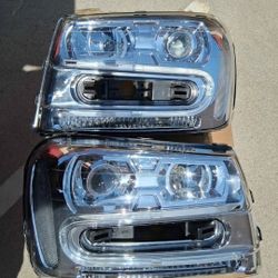 02-09 Chevy Trailblazer LED Headlights Faros Calaveras Micas Luces