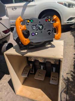 Thrustmaster T300, 28gt wheel and T-LCM pedals for sim racing