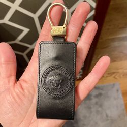 Versace Leather Keychain 