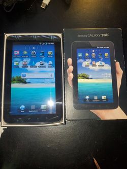Vintage 2010 Samsung Galaxy Tab SGH-T849 16GB Wi-Fi + 3G T-Mobile 7in Black Working Condition