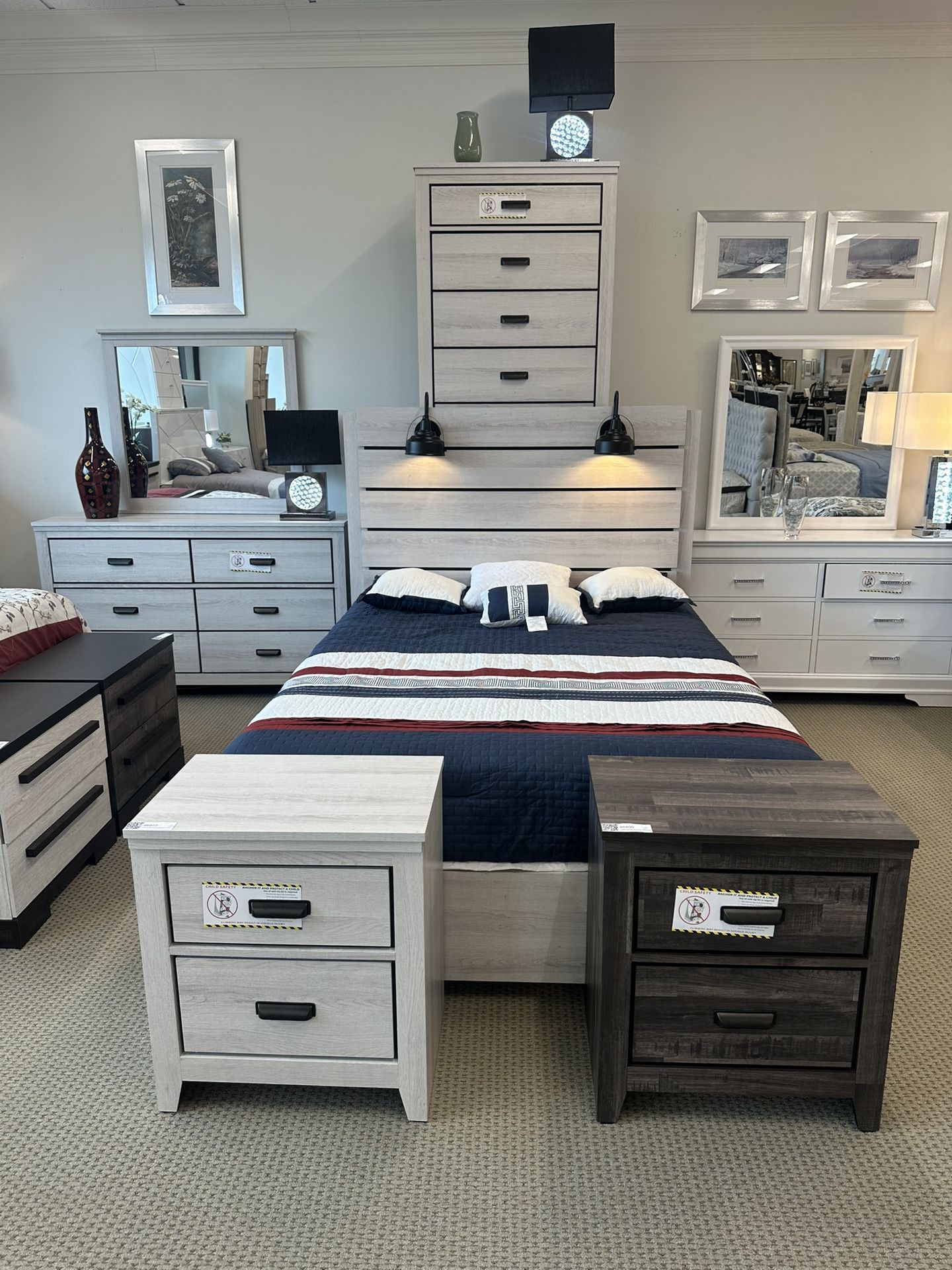 New Bedroom Set Queen King Financing Available $39 Down payment 