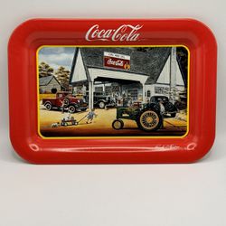 Coca Cola Brand-Jim Harrson Tray-1998 Mini Metal Tray