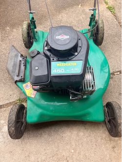 Weed eater Briggs and Stratton push mower