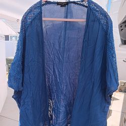 Sheer Blue Shawl